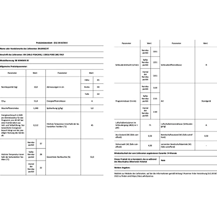 Bauknecht B8 W046WB DE, Frontlader-Waschmaschine, A, Fassungsvermögen 10 kg, Standgerät, Breite 60 cm, Wolle-Programm, Nachlegefunktion – Bild 13