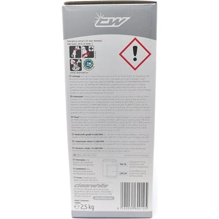 ClearWhite Basic Pulver Silberschutz, 2500g Geschirrspüler-Zubehör mit Superenzymen und phosphatfreier Formel für optimale Reinigungsleistung – Bild 5