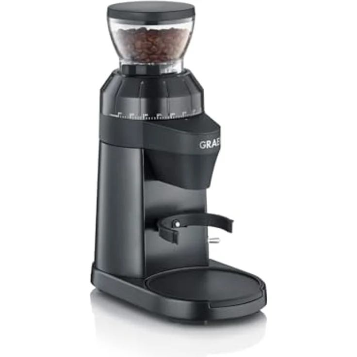 Graef Kaffeemühle CM8002 | Elektrische Bohnenmühle mit LED Beleuchtung und 40 Mahlgradeinstellungen | 350g Füllmenge | Schwarz-matt – Bild 3