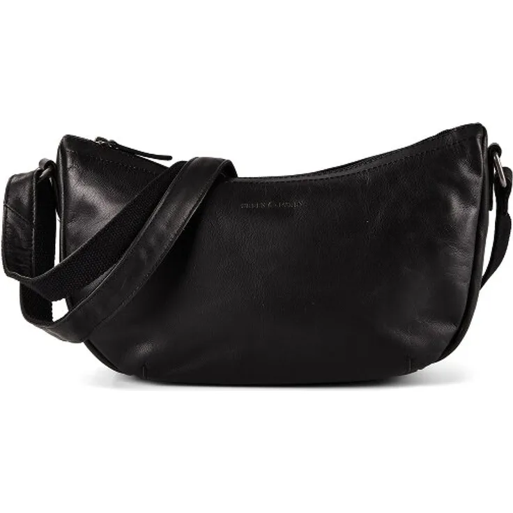 Greenburry Fiorentina Umhängetasche, 34 cm aus 100% Leder, schwarz