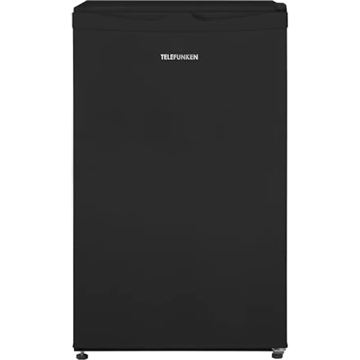TELEFUNKEN Kühlschrank mit Gefrierfach/Eiswürfelfach | Freistehend | 89 Liter Nutzinhalt | Kühlschrank klein mit Gemüsefach | LED-Beleuchtung | Türanschlag wechselbar | CF-33-101-B2 schwarz – Bild 1