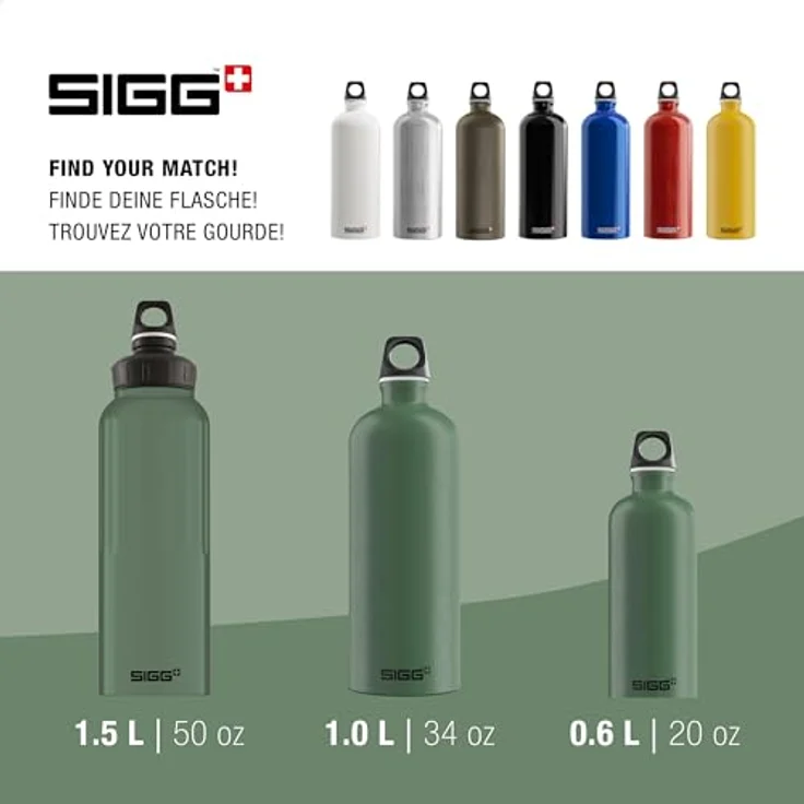 Sigg Wasserflasche Traveller1 Liter Dunkelblau – Bild 5