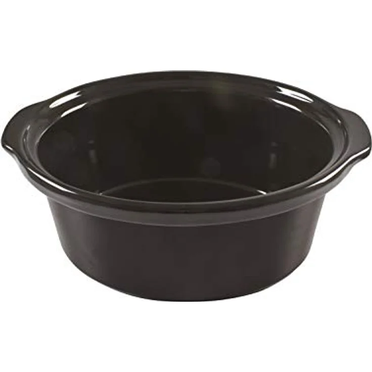 Beper BC.510 - Slow Cooker Kochtopf mit digitalem Display, Keramikbehälter, 3 Kochen, Warmhaltefunktion, Timer und Verzögerungsstart, 280 W, 4,5 Liter, Struktur, Schwarz und Stahl – Bild 2