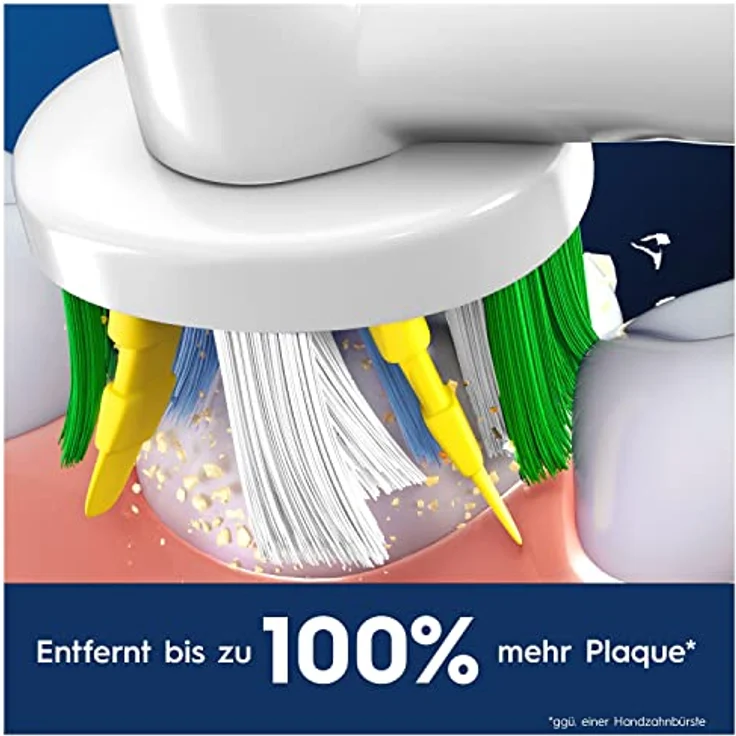 Oral-B Pro Tiefenreinigung Aufsteckbürsten für elektrische Zahnbürste, 6 Stück, tiefe Zahnreinigung mit innovativen X-förmigen Borsten, Original Oral-B Zahnbürstenaufsatz, Made in Germany – Bild 3