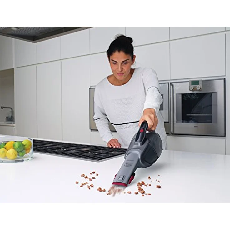 Black + Decker Dustbuster Handstaubsauger Rot Rojo, Titanio – Bild 3