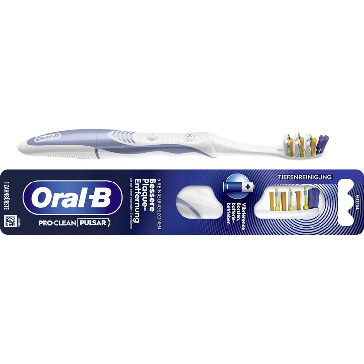 Braun Oral-B Zahnbürste Pro-Clean Pulsar batteriebetrieben, mittel, zufällige Farbe, 1Stk