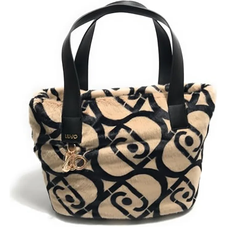 Liu Jo Verry Shopper Tasche L, 50 cm, aus 100% Polyester, beige