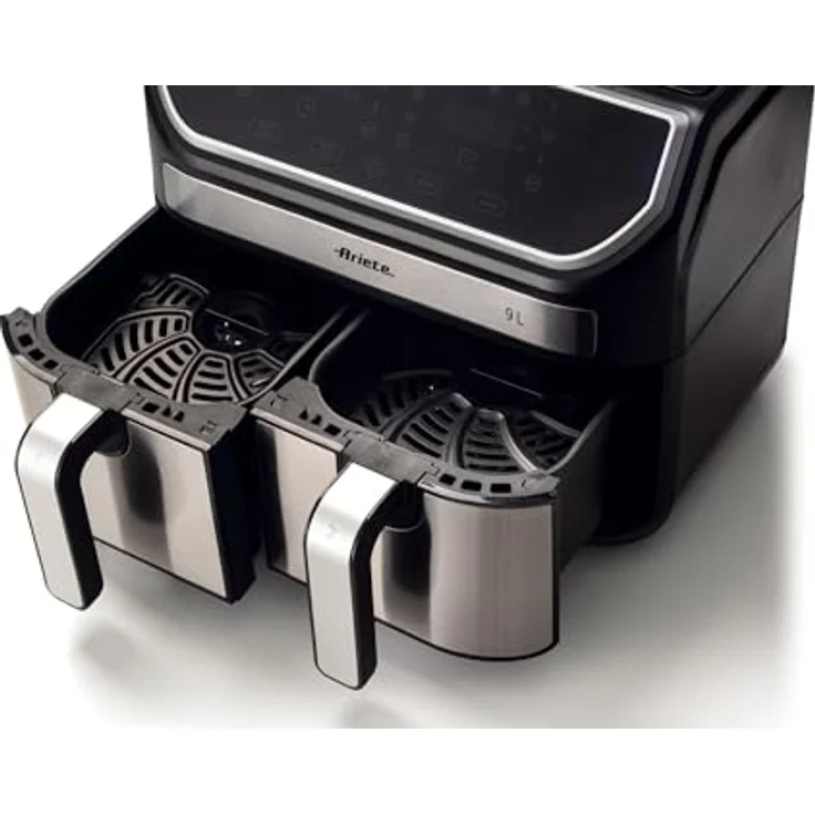 Ariete 4625 Luftfritteuse 9L - Digitalanzeige, Dual-Korb, Rapid Air Technologie, einstellbare Temperatur 80°C-200°C – Bild 2