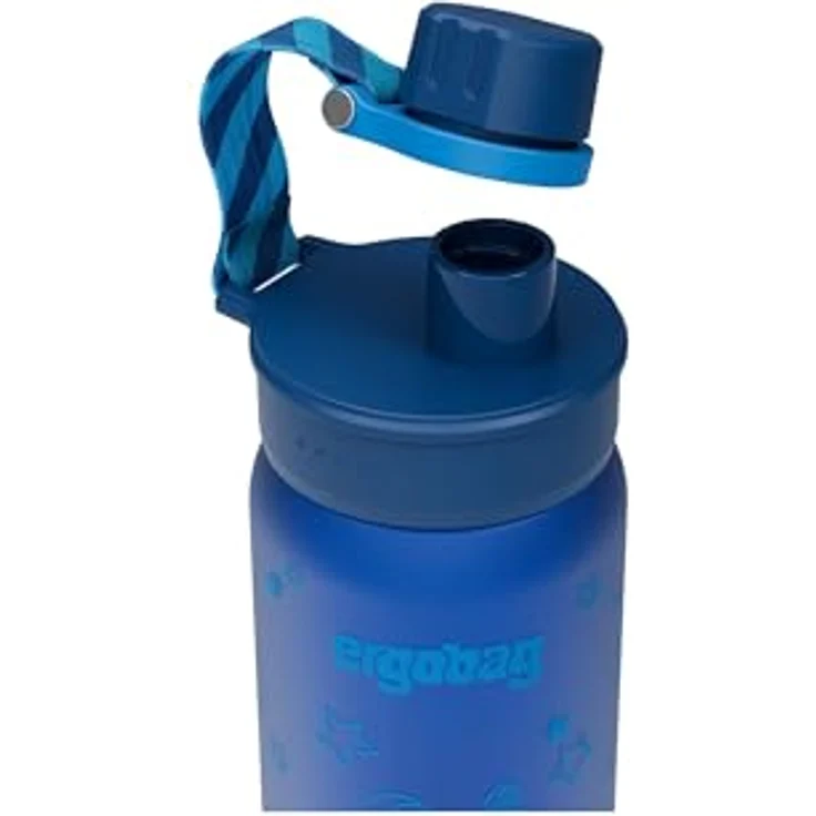 ergobag Trinkflasche, BPA-frei, 0,5 Liter, leicht zu reinigen, geschmacksneutral, hellblau – Bild 4