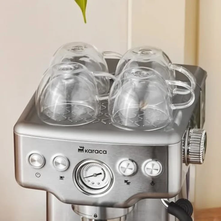 Karaca Espressomaschine Karaca Coffee Art 1353, 20 Bar Druk, 1350W Kräftige Verwarmers, 1.8L Inox - Preisvergleich – Bild 2