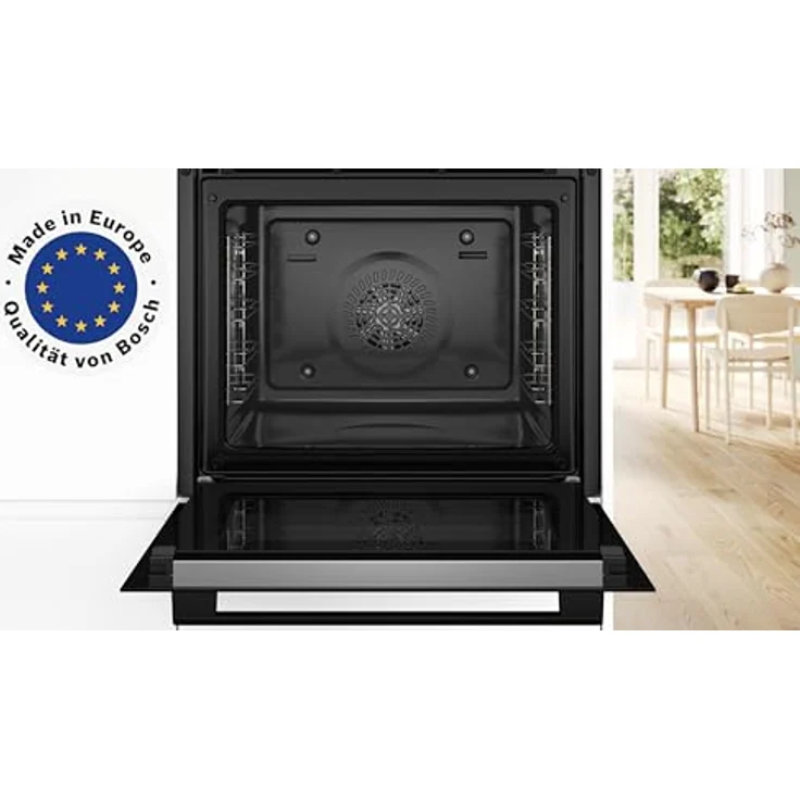 Bosch HBG578BB3, Serie 6 Einbau-Backofen mit Pyrolyse-Selbstreinigung, Air Fry Funktion und 3D-Heißluftfunktion, schwarz – Bild 2