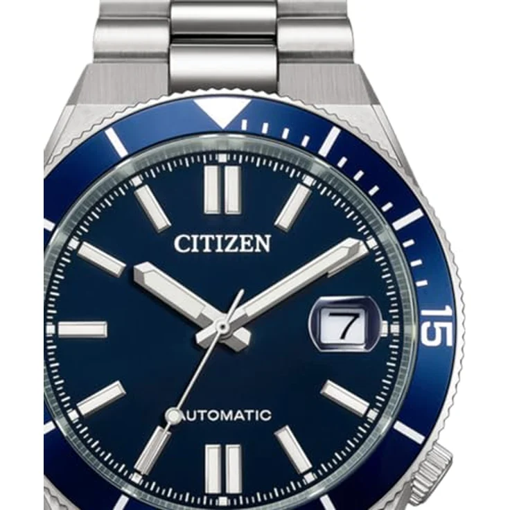 Citizen NJ0230-59L Herrenuhr Automatik, Edelstahl silberfarben, blaues Zifferblatt, 10 ATM wasserdicht, 40 mm Durchmesser – Bild 2