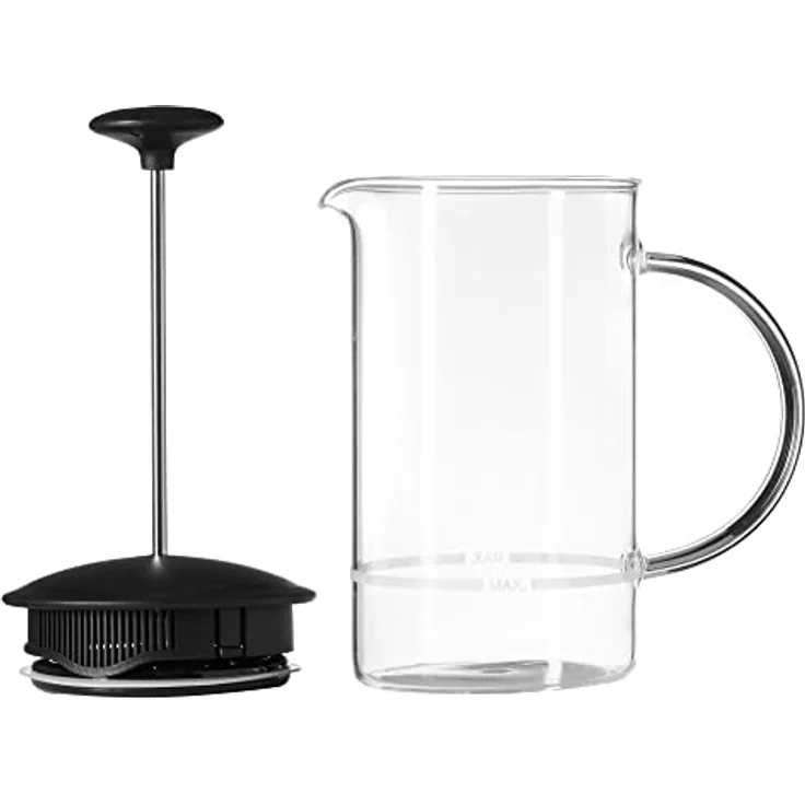 Leonardo Milchaufschäumer Caffè per me, 3-teiliges Set, hitzebeständiges Glas, 025508 – Bild 5
