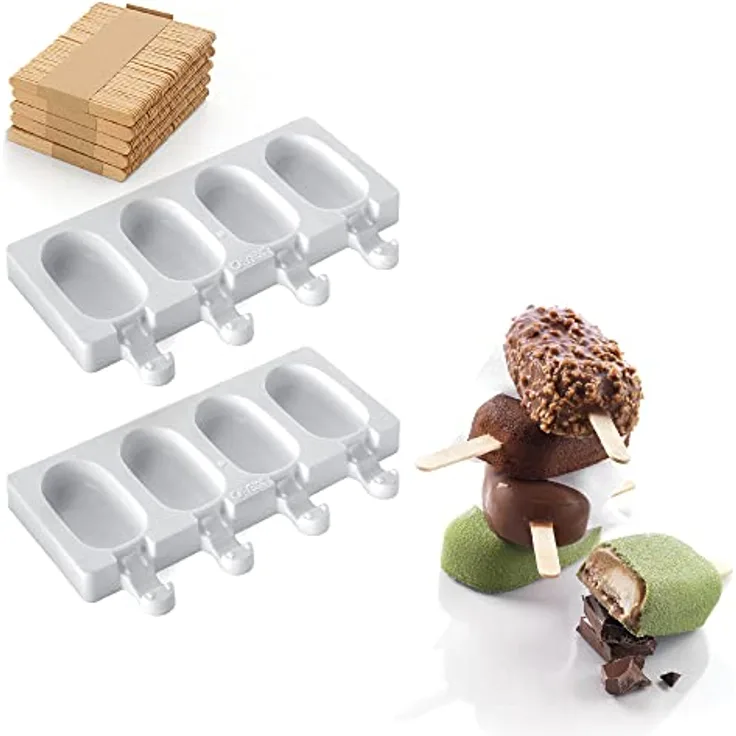 Silikomart - SET 2 MINI CLASSIC GEL01M - SILIKONFORMEN EASY CREAM