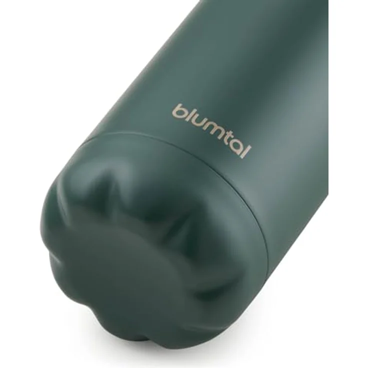 Blumtal® Trinkflasche Edelstahl Charles, 1000 ml Thermosflasche - doppelwandige Isolierung, 100 % auslaufsicher, BPA-frei, Dunkelgrün – Bild 2