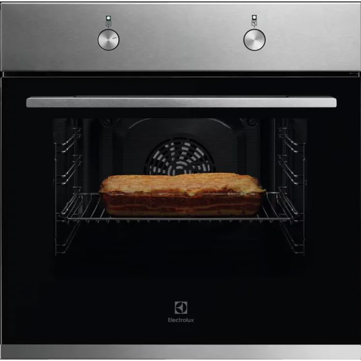 AEG Electrolux KOFLH40BX Einbaubackofen, Edelstahl mit Antifingerprint, Reinigung mit Wasserdampf, Grillfunktion, Energieeffizienz A
