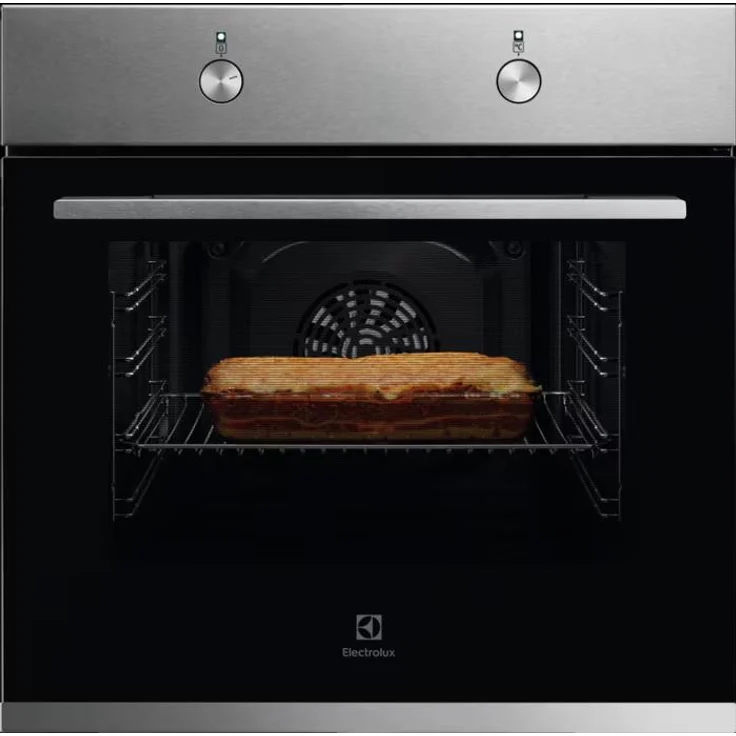 AEG Electrolux KOFLH40BX Einbaubackofen, Edelstahl mit Antifingerprint, Reinigung mit Wasserdampf, Grillfunktion, Energieeffizienz A