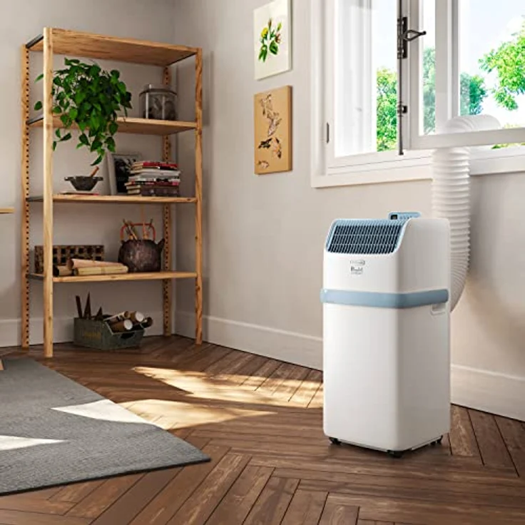 De'Longhi Pinguino Compact ES72 YOUNG, Mobiles Klimagerät mit 8.300 BTU/h, für Räume bis 60m³, Entfeuchtungsfunktion, 24-Stunden-Timer, Energieeffizienzklasse A, Weiß – Bild 2