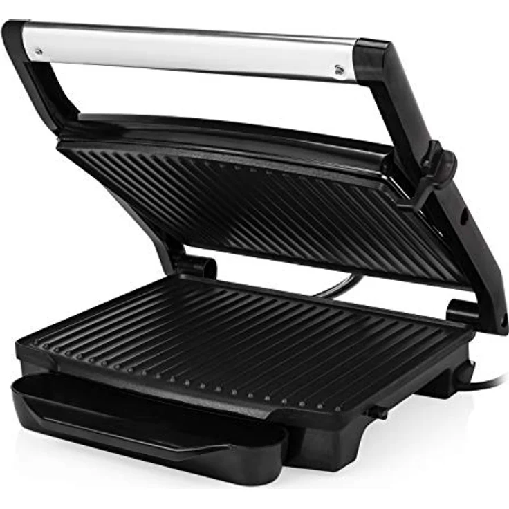 Princess Kontaktgrill 112415, Panini Grill mit Edelstahlasuführung, 2000 Watt, 0,75m Kabellänge, 30x24cm Grillfläche, antihaftbeschichtet – Bild 4