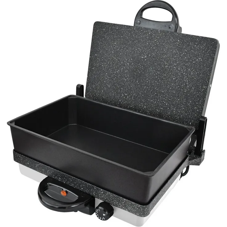 Neudorf Kontaktgrill Lahmacun Makinasi Multigrill Melody Pro Max Edition 2, 2000 W, große antihaftbeschichtete Grill- und Backplatten