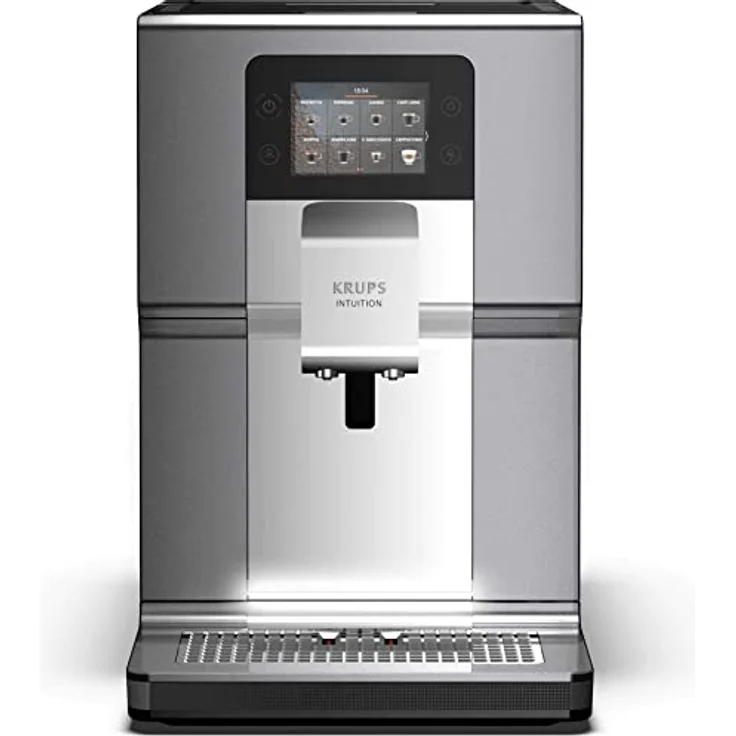 Krups EA875E Intuition Preference+ Kaffeevollautomat, integriertes Mahlwerk, Milchsystem, 2,3l Wassertank, 15 bar Pumpendruck, silber-chrome – Bild 6
