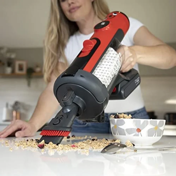 Numatic Henry Quick HEN.100R Handstaubsauger, 60 min Akkubetrieb, rot-schwarz – Bild 3