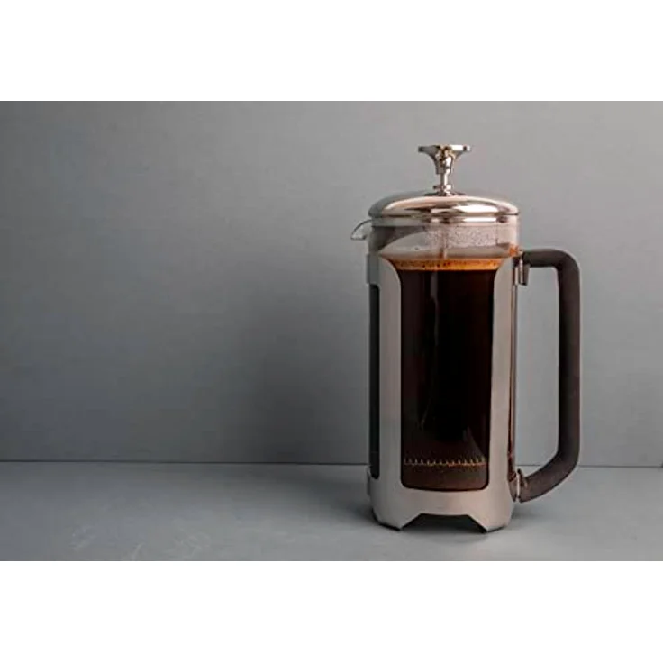 La Cafetière Roma Kaffeebereiter, Edelstahl, 8 Tassen, silberfarben, in Geschenkverpackung – Bild 5