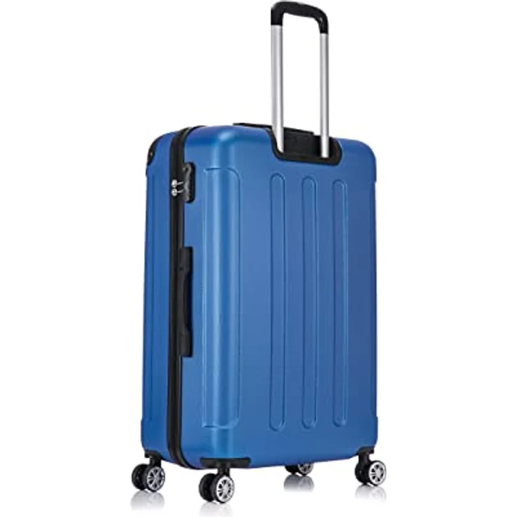 Flexot Flex-2045 Koffer (XL, Perl-Blau) mit Zwillingsrollen und Hartschale – Bild 4