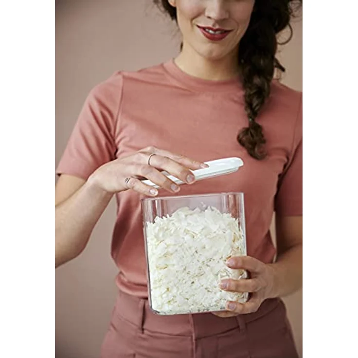 Mepal 4-teiliges Set Vorratsdosen mit Deckel - Lebensmittelbehälter Rechteckige - Luftdicht - 4 x 1500 ml - White – Bild 2