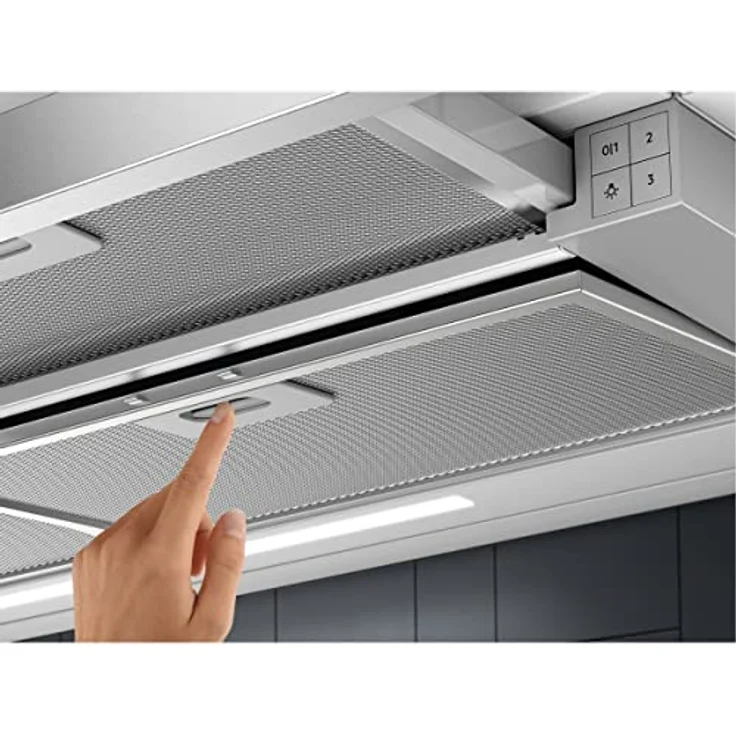 AEG Electrolux Flachschirm-Dunstabzugshaube LFP419X, 90cm, Abluft oder Umluft, mit LED-Beleuchtung und Standard-Fettfilter – Bild 6