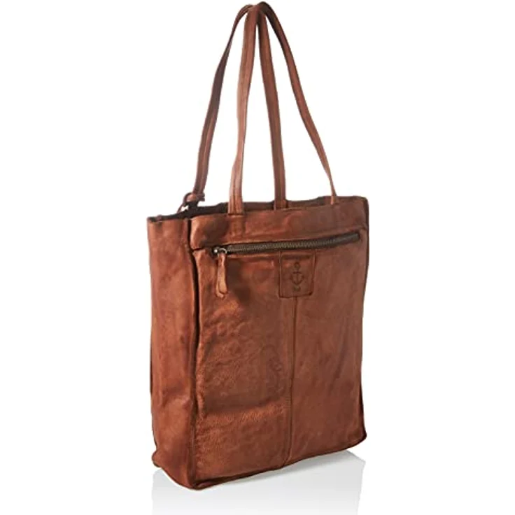 Harbour 2nd Anchor Love Elbe 1 Shopper Tasche Leder 29 cm, Braun – Bild 3