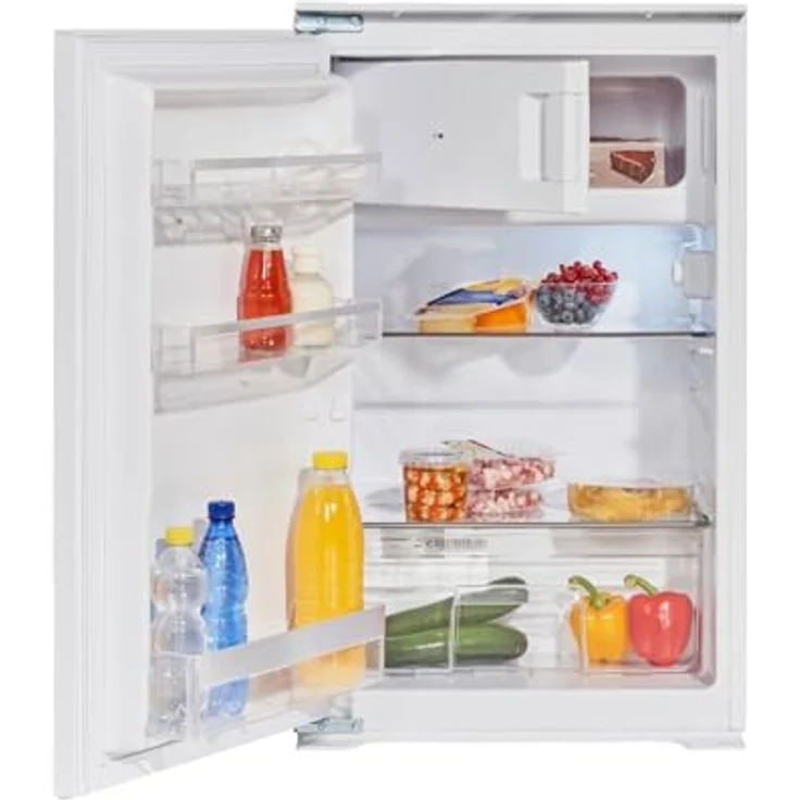 Wolkenstein WKS125.4EEB Einbaukühlschrank mit Gefrierfach | 118 Liter Nutzinhalt | 4 Sterne Gefrierfach | Wechselbarer Türanschlag | LED Beleuchtung | 39 dB | 54 cm Breite | Weiß – Bild 3