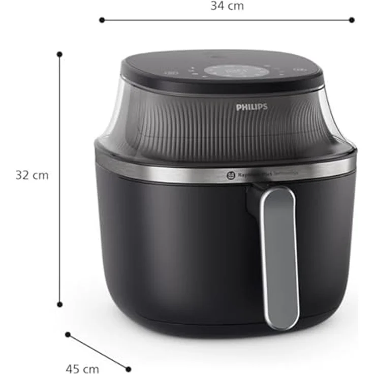 Philips 3000 Series Airfryer NA341/00, 7.2L Fritteuse in Schwarz – Bild 7