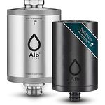 Blaufaktor Alb Duschfilter Balance, Wasserfilter mit Edelstahlgehäuse, Aktivkohle & KDF, reduziertes Chlor und Schwermetalle