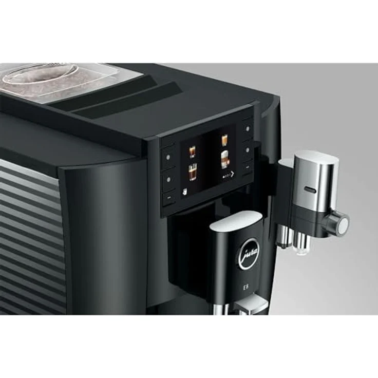 JURA Kaffeevollautomat 15584 E8 Piano Black (EC), einstellbare Tassenfüllmenge, Klartext-Display - Preisvergleich – Bild 4