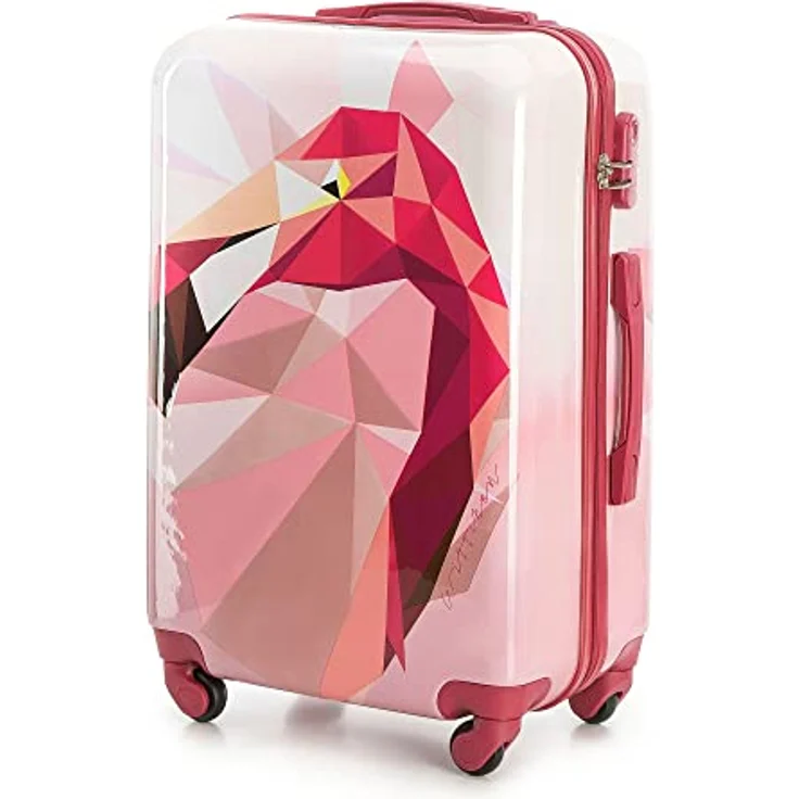 WITTCHEN Mittlerer Koffer Young-Kollektion ABS mit Polycarbonat Beschichtung und Teleskopgriff Größe M 62L Rosa – Bild 2