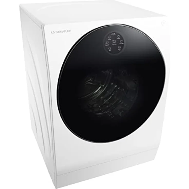 LG SIGNATURE LSWD100X, Klasse A, Waschtrockner 12 - 7 kg, 1550 U/min, 4-fach Klasse A, AI Direct Drive, Wärmepumpen Waschtrockner, Automatisches Dosiersystem, Steam-Funktion, 60 x 67.5 x 85 cm ꟷ Weiß – Bild 4