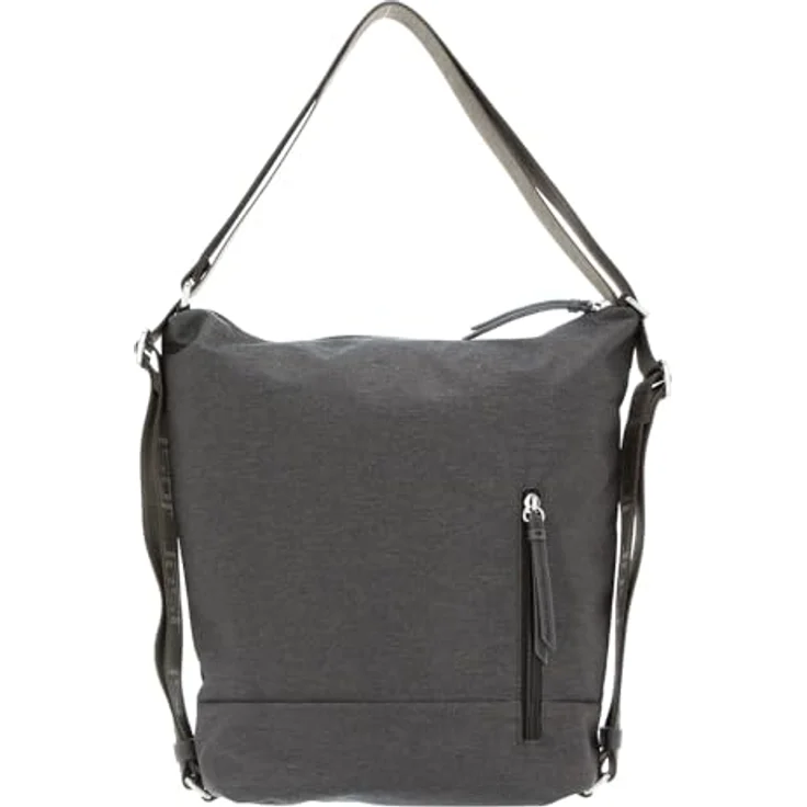 Jost Bergen Umhängetasche 26 cm, wandelbare 2in1 Rucksack-Tasche aus pflegeleichtem Polyester, grau – Bild 3