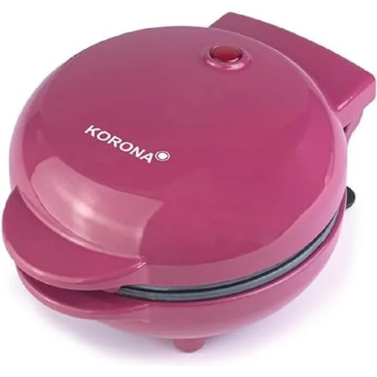 Korona 41006 Mini-Herzwaffeleisen | Belgische Waffel in Herzform ca. 9,5 cm | Für Zwischendurch, Party oder Kindergeburtstag | Geeignet für Waffeln am Stiel | Retro-Design | 550 Watt max. – Bild 2