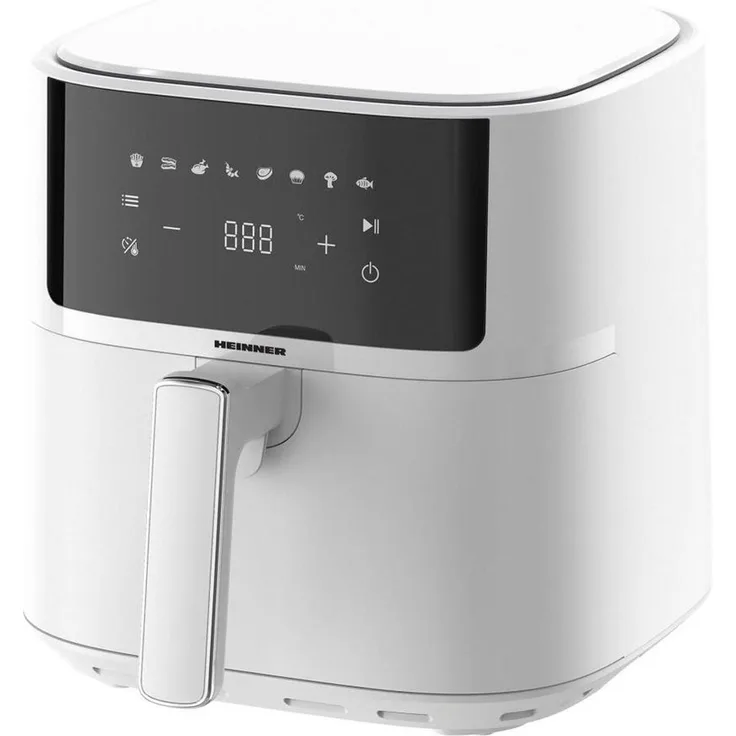 Heinner HAF-B6WH17SQ Heißluftfritteuse, 5,7 l, Touch-Steuerung, 80 °C bis 200 °C, 1700 Watt