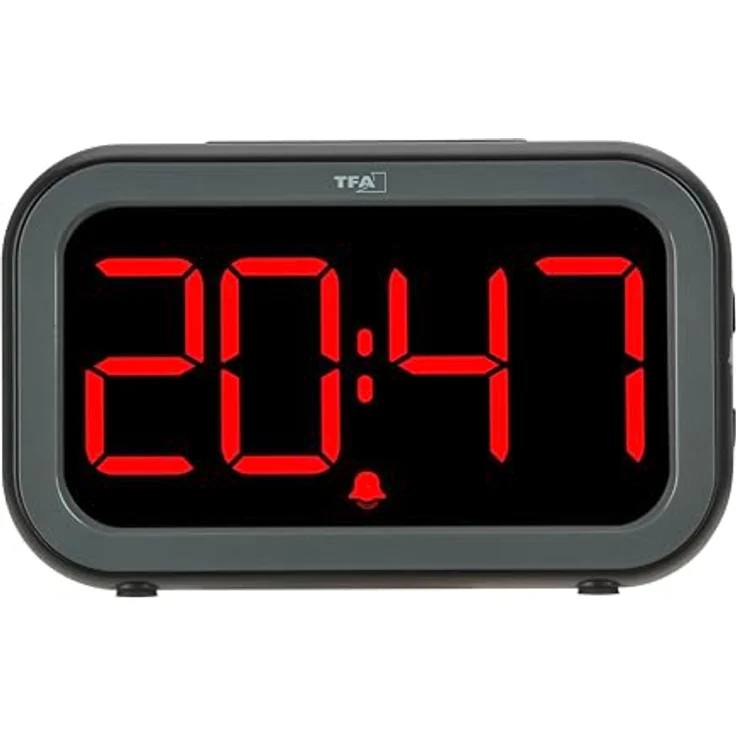 TFA Elektronischer Wecker, digitaler Wecker mit deutlich lesbarem Display – Bild 5