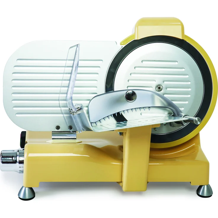 RGV Vintage 250 Elektrische Schneidemaschine 140 W Aluminium, Elfenbein - Perfekt für Aufschnitt, Fleisch, Brot und Käse