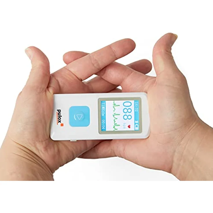 Pulox PM10 Mobiles EKG und Pulsoximeter, tragbares Gesundheitsgerät mit Bluetooth, EKG-Aufzeichnung und Herzfrequenzanalyse – Bild 2