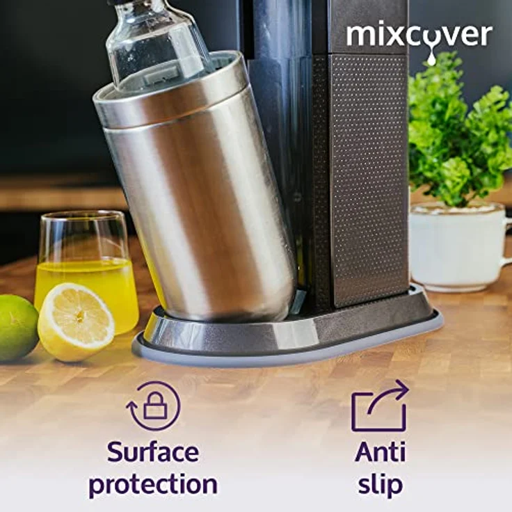 Mixcover graue Silikonmatte für Sodastream DuoTropfschutz Unterlage Soda Stream zubehör für wassersprudler duo Zubehör für sodastream duo zubehör oder sodastream e-duo – Bild 2
