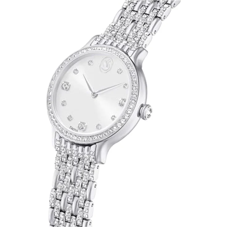 Swarovski Imber Uhr, Schweizer Produktion, Metallarmband, Silberfarben, Edelstahl, Einheitsgröße – Bild 4