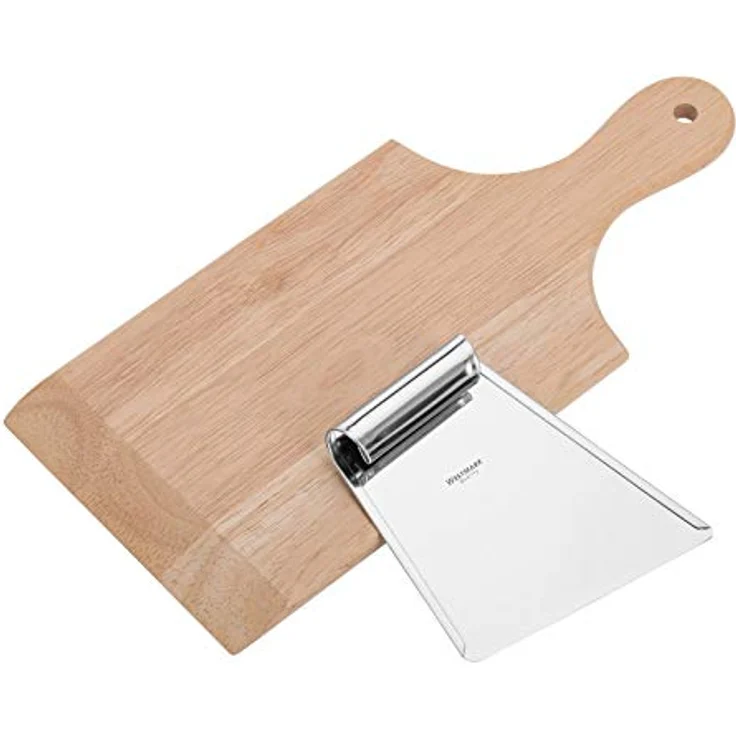Westmark Spätzle-Holzbrett und Edelstahlschaber für traditionelle Spätzle-Zubereitung, Holz-Rostfreier Edelstahl, Hellbraun-Silber, 61162240 – Bild 9