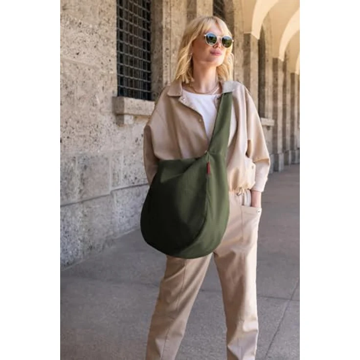 reisenthel Moonbag Schultertasche 48 cm, aus 100% Polyester, platzsparend und stylisch – Bild 9