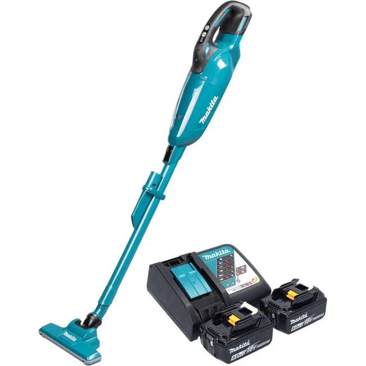 Makita DCL 284 FRG2, Akku-Handstaubsauger 18 V, 0,73 l, mit 2x 6,0 Ah Akku und Ladegerät