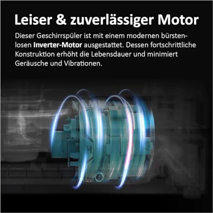 Haier XH4C4F1S, teilintegrierter Geschirrspüler mit 14 Maßgedecken, 5 Programmen, automatischer Türöffnung und Besteckschublade – Bild 4