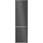 SIEMENS KG39NSBBF iQ700 Kühl-Gefrier-Kombination, 203 x 60 cm, 260 L Kühlen + 103 L Gefrieren, noFrost, hyperFresh 0 Grad, multiAirflow für gleichmäßig gekühlte Lebensmittel und Getränke, Metallrückwand - Schwarz